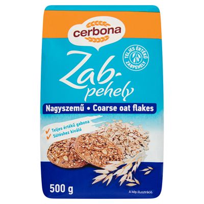 Cerbona nagyszemű zabpehely 500 g