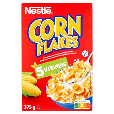 Nestlé CORN FLAKES gluténmentes ropogós kukoricapehely vitaminokkal 375 g