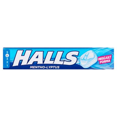 HALLS mentol-eukaliptusz ízű keménycukorka 20 x 33,5 g