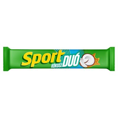 Sport Duó tejcsokoládéval mártott szelet kókuszos, karamellás töltelékkel 60 g