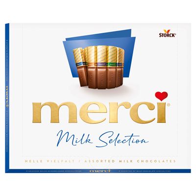 MERCI Finest Selection 4 tejcsokoládé-különlegesség 250 g
