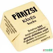 BOCI PARIZSI KOCKA Kakaós, Kávés, Alkoholos Krémmel Töltött Tejcsokoládé 40 x 12,5 g