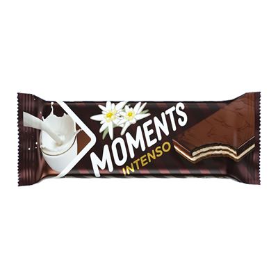 Moments Intenso Tejes krémmel Töltött Ostyaszelet Kakaós Bevonómasszában 40g