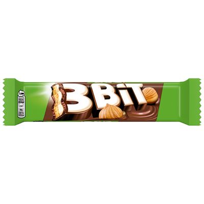 3BIT tejcsokoládéval bevont keksz szelet mogyoróízű töltelékkel 46 g