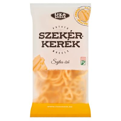 LIZA SNACK Szekérkerék sajtos ízesítésű burgonyasnack 40 g