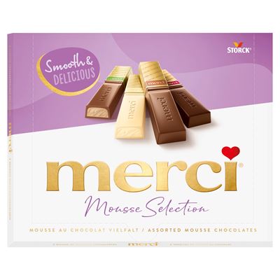 MERCI Finest Selection 4 habkrémes csokoládékülönlegesség 210 g