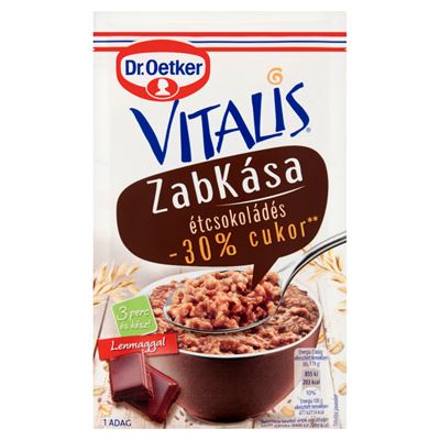 Dr. Oetker Vitalis étcsokoládés zabkása alappor 54 g
