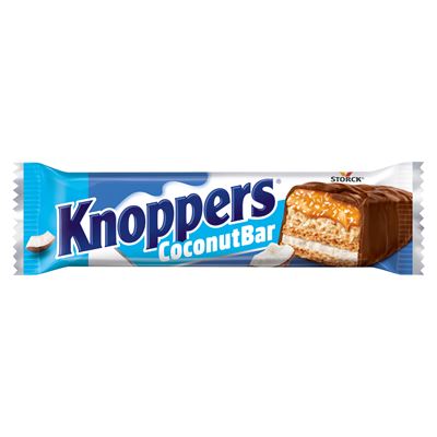 Knoppers CoconutBar tejes-kókuszos-mogyorós krémmel töltött tejcsokoládéval bevont ostyaszelet 40 g