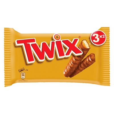 Twix kekszes szeletek karamellával tejcsokoládéba mártva 3 x 2 x 25 g (150 g)