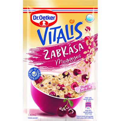 Dr. Oetker Vitalis meggyes zabkása alappor 55 g