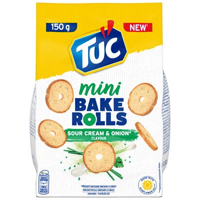 TUC Mini hagymás-tejfölös ízű kétszersült 150 g