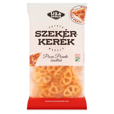 LIZA SNACK Szekérkerék pikáns pizza ízesítésű burgonyasnack 40 g