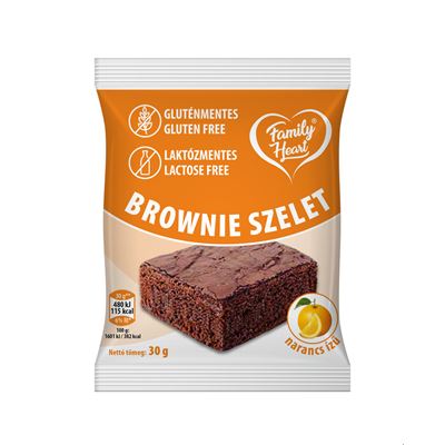 Family Heart narancs ízű brownie szelet 30 g