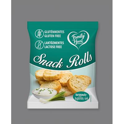 Family Heart Snack Rolls Hagymás-Tejfölös 40 g