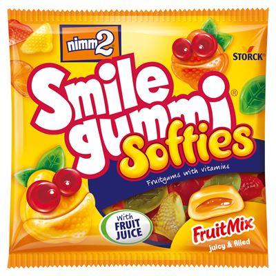 NIMM2 Smilegummy Softies Vegyes Gyümölcs Ízű Gumicukorka 90 g