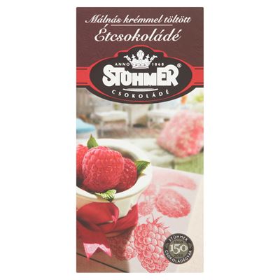Stühmer Málnás krémmel töltött étcsokoládé 100g