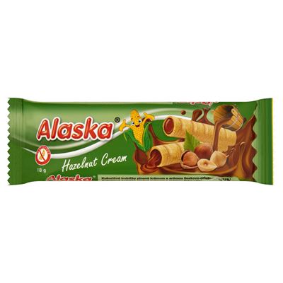 Alaska mogyoró ízű krémmel töltött kukoricarudacskák 18 g