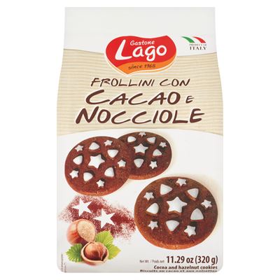 Lago-Frollini con Cacao e Nocciole - Kakaós-mogyorós keksz 320g csomag