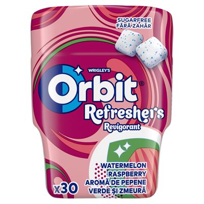 Orbit Refresh Málnás-görögdinnye Drazsé doboz 67 g
