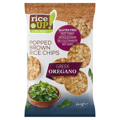 Rice Up Görög Oregano ízű Rizschips 60 g