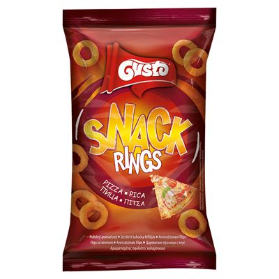 Gusto SNACKS RINGS PIZZA 80g