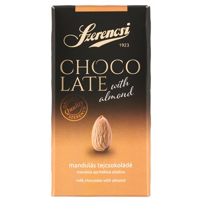 Szerencsi Sós mandulával dúsított tejcs tábla 90g