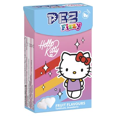 PEZ Hello Kitty Fizzy Pezsgőhatású Töltetlen Keménycukorka 30g
