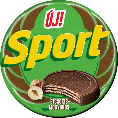 Sport Érem Mogyorós Ostya Étcsokoládéval Borítva 30 g