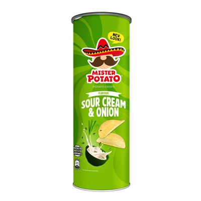 MISTER POTATO Chips Sour Cream & Onion Gluténmentes 160G