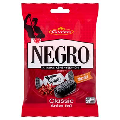 NEGRO Classic Ánizsos Töltetlen Keménycukorka 63 g