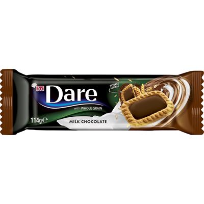 ETi Dare teljes kiőrlésű keksz tejcsokoládéval 114 g