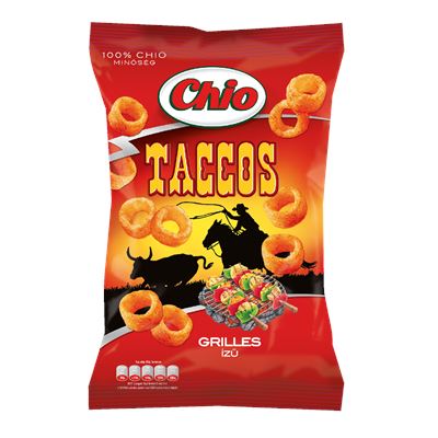 CHIO Taccos Grilles Ízű Búza - Burgonyasnack 15 x 65 g