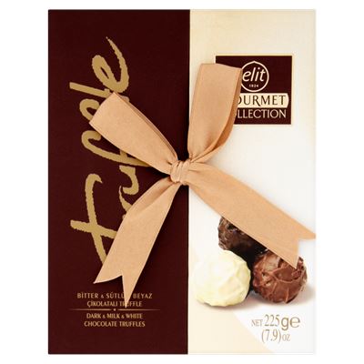 Elit Gourmet Collection ét-, tej- és fehércsokoládés trüffel 225 g