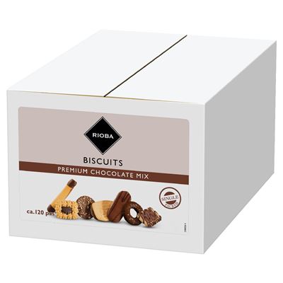 RIOBA Prémium Csokoládés Keksz Mix 120 x 8,3 g