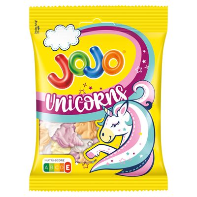 JOJO Unicorns Gyümölcsízű Gumicukorka 80g