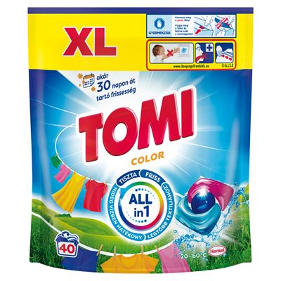 TOMI Color Power Mosókapszula Színes Ruhákhoz 40 mosás