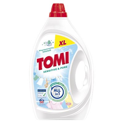 TOMI Sensitive & Pure folyékony mosószer 50 mosás, 2,25 l