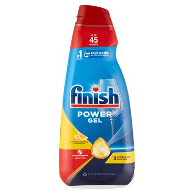finish Power gépi mosogató gél - Citrom 900ml