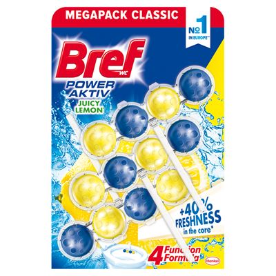 Bref Power Aktiv Lemon WC frissítő 3 x 50 g