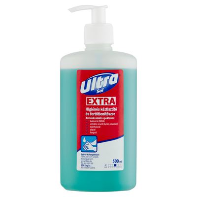ULTRA Sol Extra Higiénés Kéztisztító És Fertőtlenítőszer 500 ml