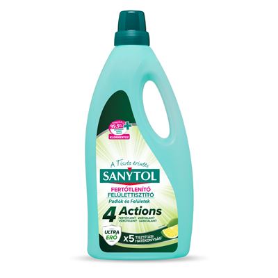 Sanytol 4 Actions Lime Pure fertőtlenítő felülettisztító 1 l