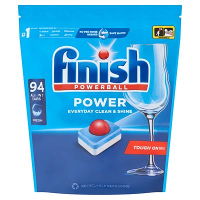 finish Powerball Power All in 1 mosogatógép tabletta 94 db 1504 g