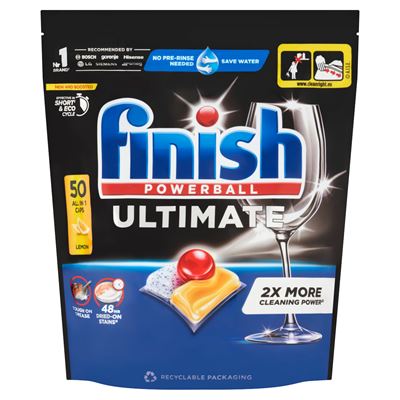 finish Powerball Ultimate All in 1 Citrom mosogatógép kapszula 50 db 645 g