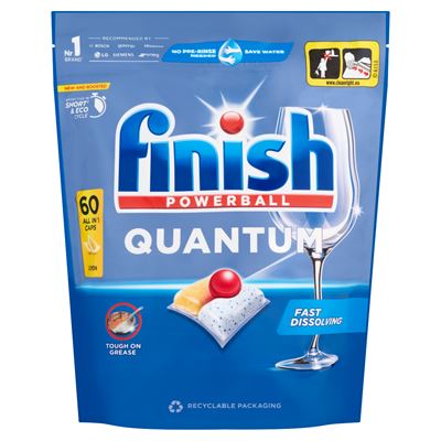 finish Powerball XXXL Quantum All in 1 Citrom mosogatógép kapszula 60 db 624 g