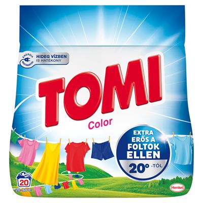 TOMI Color mosószer színes ruhákhoz 20 mosás 1,1 kg
