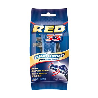 Mattes Red Kétélű Borotva 5 db