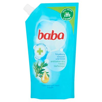 baba folyékony krémszappan utántöltő antibakteriális összetevőkkel 500 ml