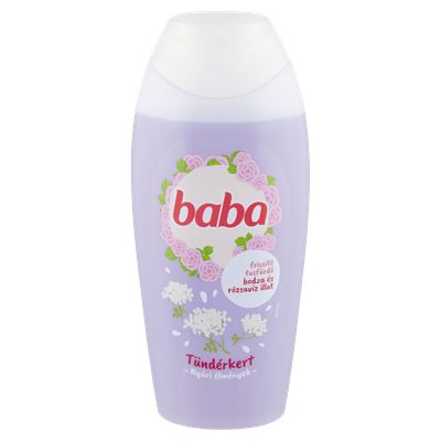 baba frissítő tusfürdő bodza és rózsavíz illattal 400 ml