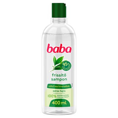 baba sampon zsíros hajra zöldtea-kivonattal 400 ml