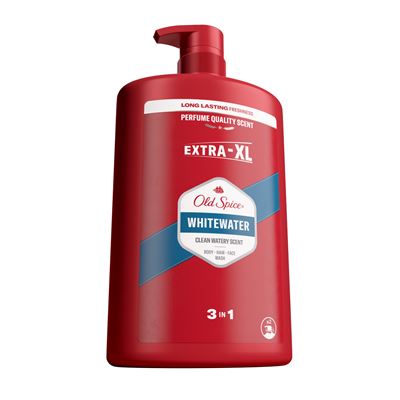 Old Spice Whitewater Tusfürdő És Sampon Férfiaknak 1000ml,3az1-ben,Hosszan Tartó Frissesség